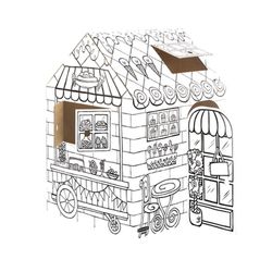 Casita Bankers Box Pastelería