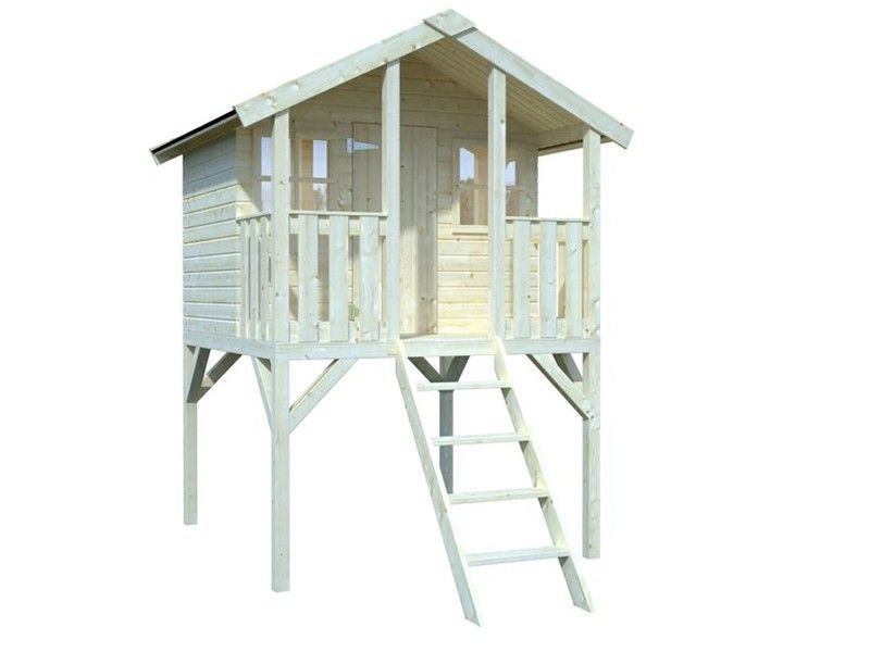 Casita infantil de madera Palmako Toby 2.1 m2 212 x 284 cm suelo incluido + tobogan no incluido + descarga suelo incluida eld16-1819 101129
