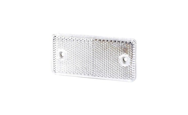 Catadióptrico rectangular 94 blanco 2 agujeros homologado (1 unidad)