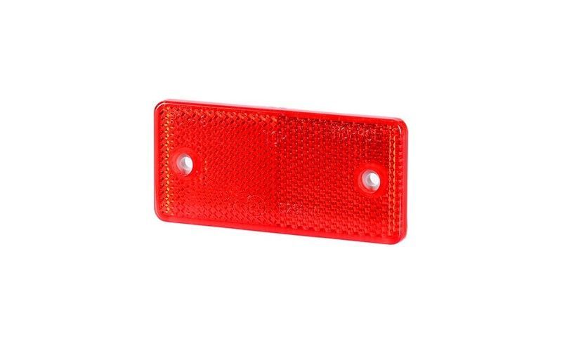 Catadióptrico rectangular 94 rojo 2 agujeros homologado (1 unidad)