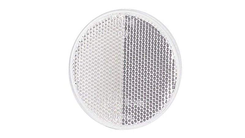 Catadióptrico redondo 79 blanco adhesivo homologado (1 unidad)