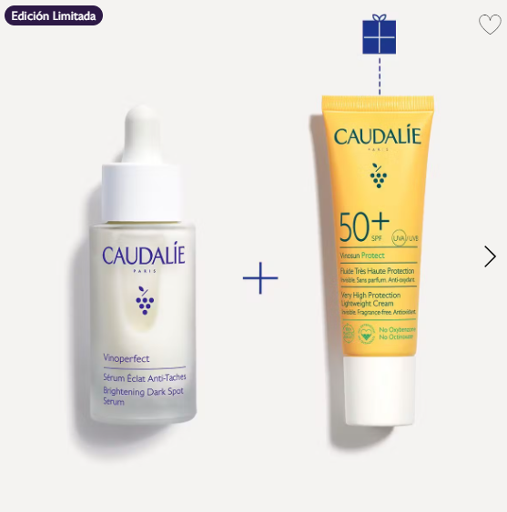Caudalie Cofre Vinoperfect Sérum Resplandor Antimanchas 30 ml + Vinosun SPF 50+ 30 ml