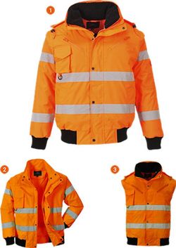 Cazadora 3 en 1 de alta visibilidad