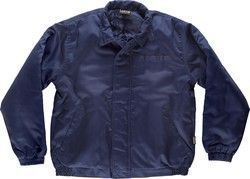 Cazadora acolchada con cierre de cremallera Marino