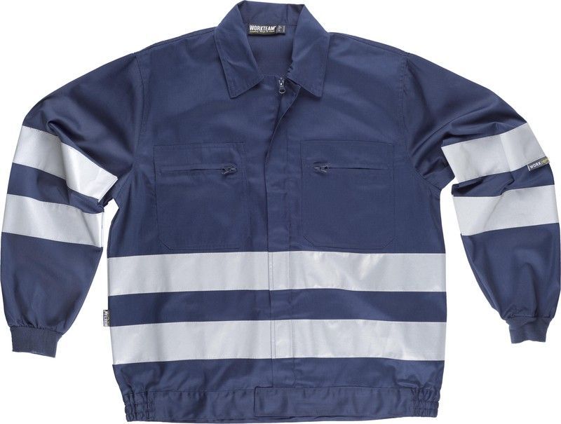 Cazadora con cierre de cremallera Marino