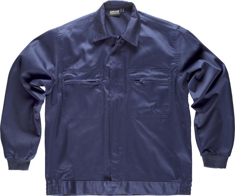 Cazadora con cremalleras de nylon Marino