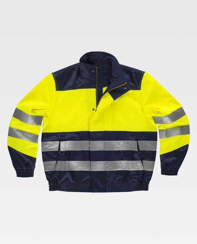Cazadora de color Marino+Amarillo A.V.