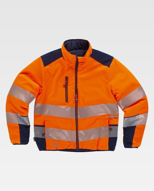 Cazadora de color Naranja A.V.+Marino