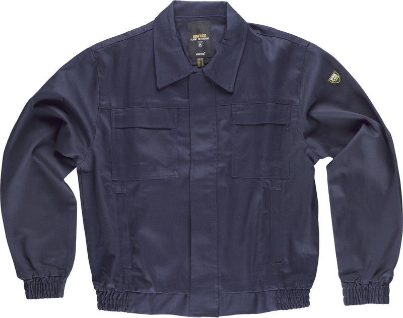 Cazadora ignífuga cremallera oculta 100% Algodón Marino