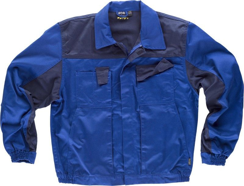 Cazadora linea 1 canesú y tapetas combinadas Azafata Marino