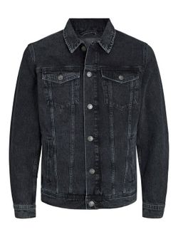 Cazadora tejana envejecida Jack & Jones Black Denim