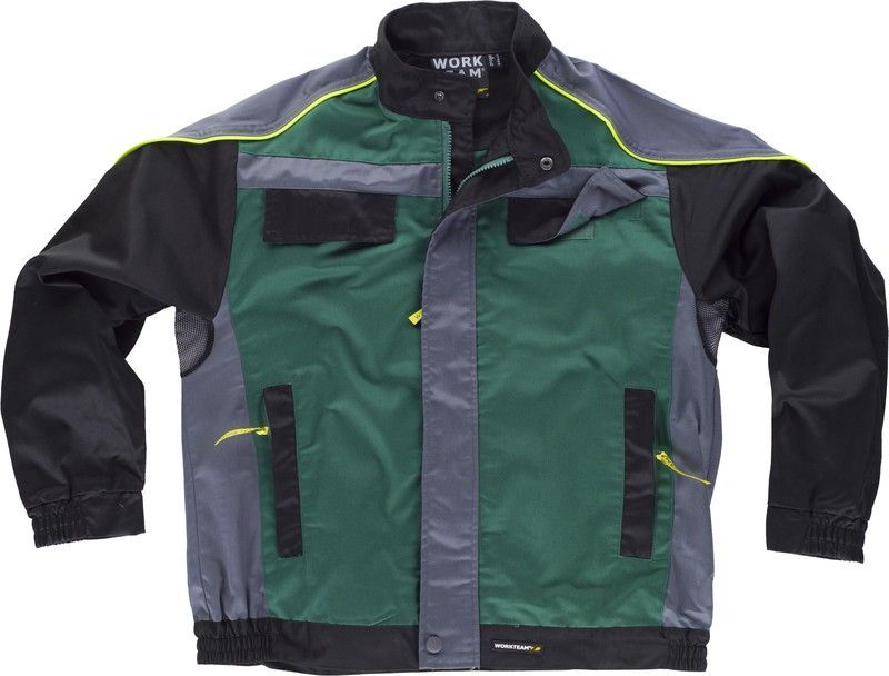 Cazadora Verde Gris Oscuro / Negro