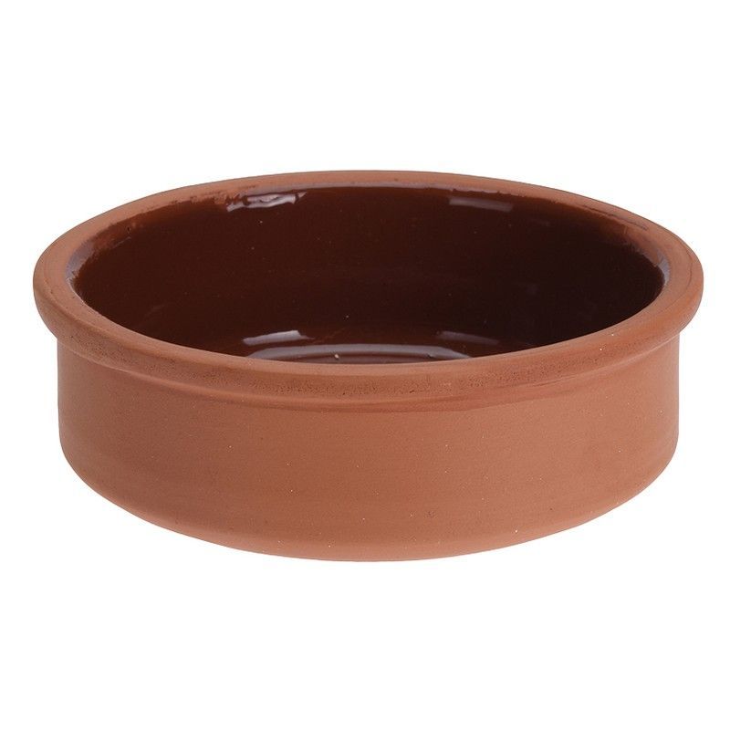 Cazuela terracota con interior esmaltado. Ramekin Terracota. Juego 3 Un.