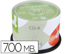 Cd-R Q-Connect Capacidad 700Mb Duracion 80Min Velocidad 52X Bote de 50 Unidades