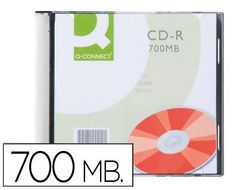 Cd-R Q-Connect Capacidad 700Mb Duracion 80Min Velocidad 52X Caja Slim