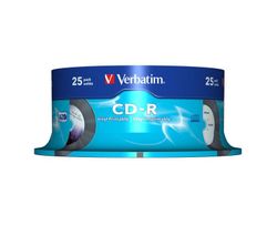CD-R VERBATIM 52X 700 MB (Bobina 25 und.)