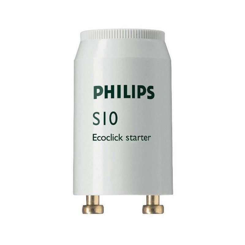 Cebador fluorescente PHILIPS. Cebador S10  4-65W Sin 220-240V