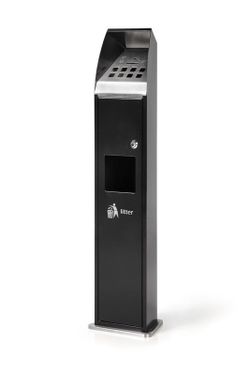 Cenicero papelera de pie de exterior