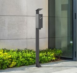 Cenicero urbano con capacidad de 2 litros