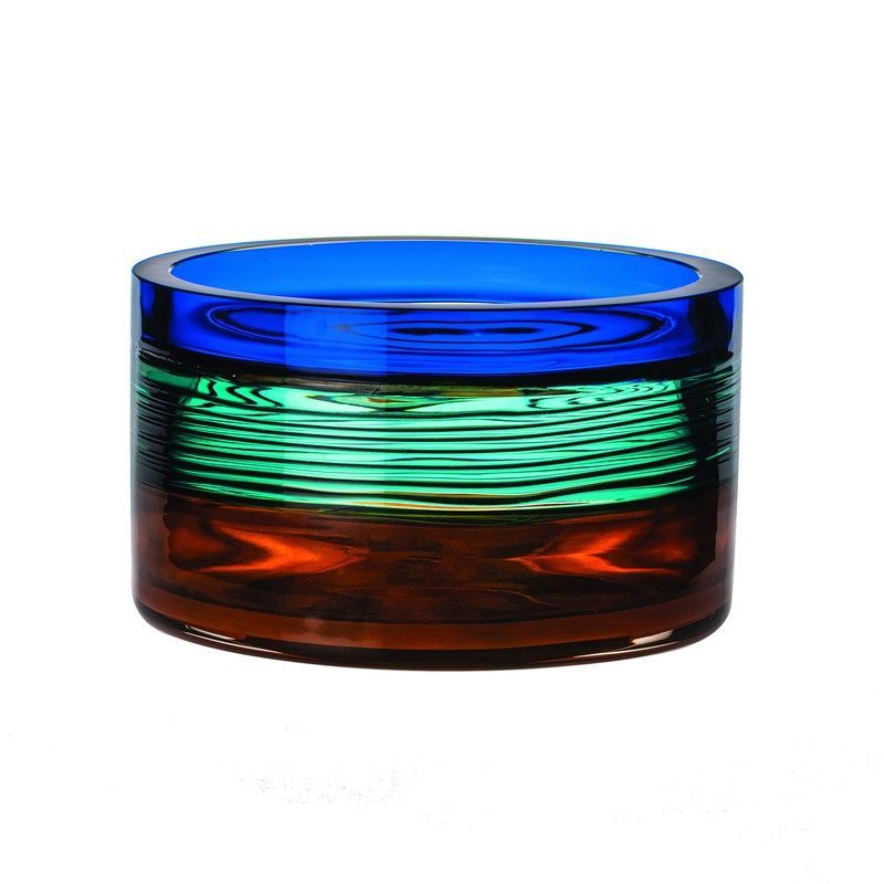 Centro de Mesa de Vidrio Cloudy Butterflies, Ø26,4x16cm