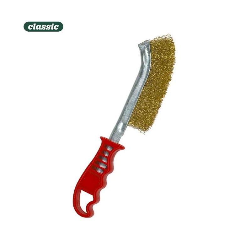 Cepillo cabo plastico acero bronceado f116a