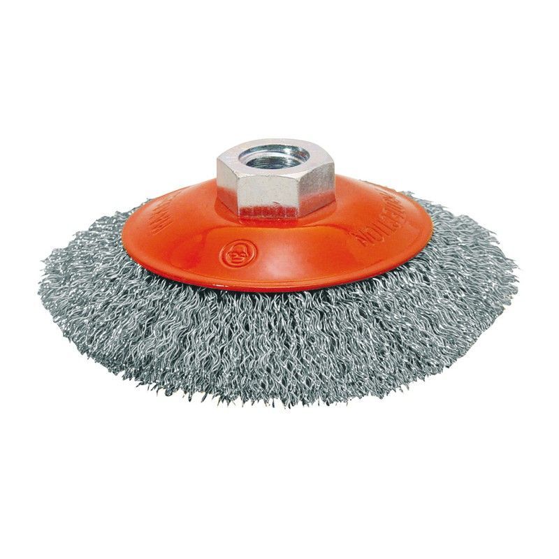 Cepillo Cónico Acero Ondulado 95mm