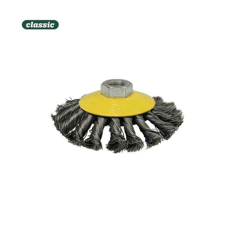 Cepillo conico alambre trenzado 100mm fhr100