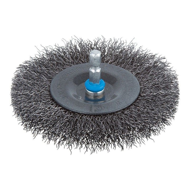 Cepillo De Disco De Alambre De Acero Vást. Hexagonal Ø 100x10mm 2102000 Wolfcraft