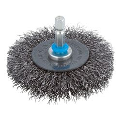 Cepillo De Disco De Alambre De Acero Vást. Hexagonal Ø 75x10mm 2100000 Wolfcraft