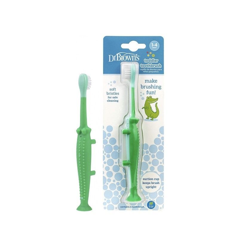 Cepillo Dental Infantil Dr Brown's Cocodrilo 1-4 Años