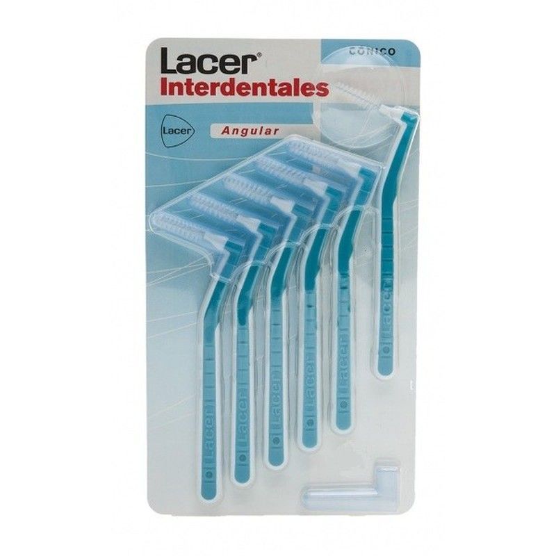 Cepillo Interdental Angular Cónico Lacer 6 unidades 0.8 mm
