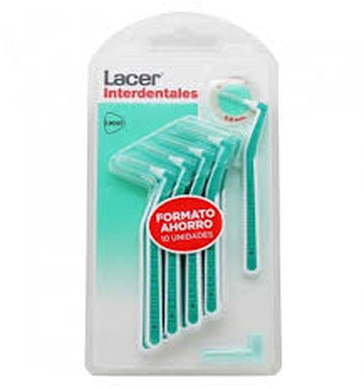 Cepillo Interdental Angular Extrafino Lacer 10 unidades 0.6 mm