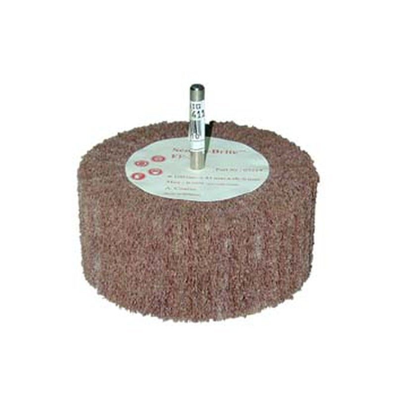 Cepillo scotch-brite™ de láminas de fibra y eje de 6 mm