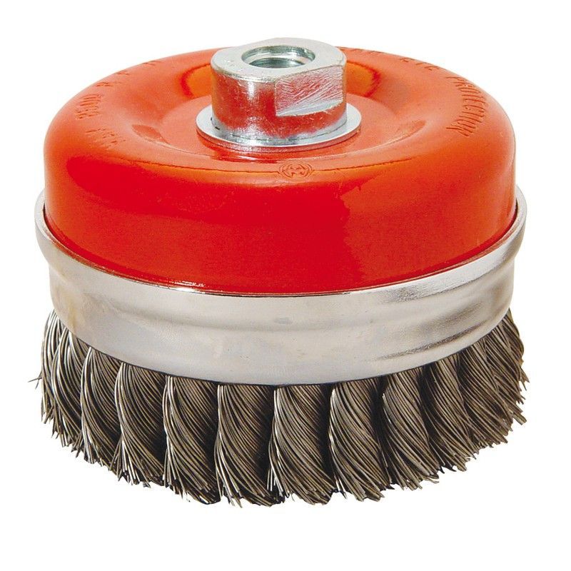 Cepillo Taza Alambre Trenzado 80mm