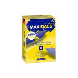 Ceras blandas maxidacs con mayor tamaño en cajas de 12 por color