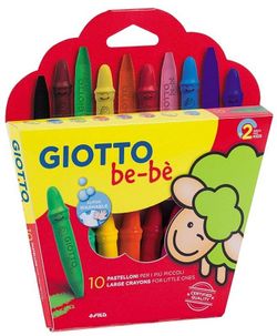 Ceras color GIOTTO be-bé súper grandes 10 und + 1 sacapuntas