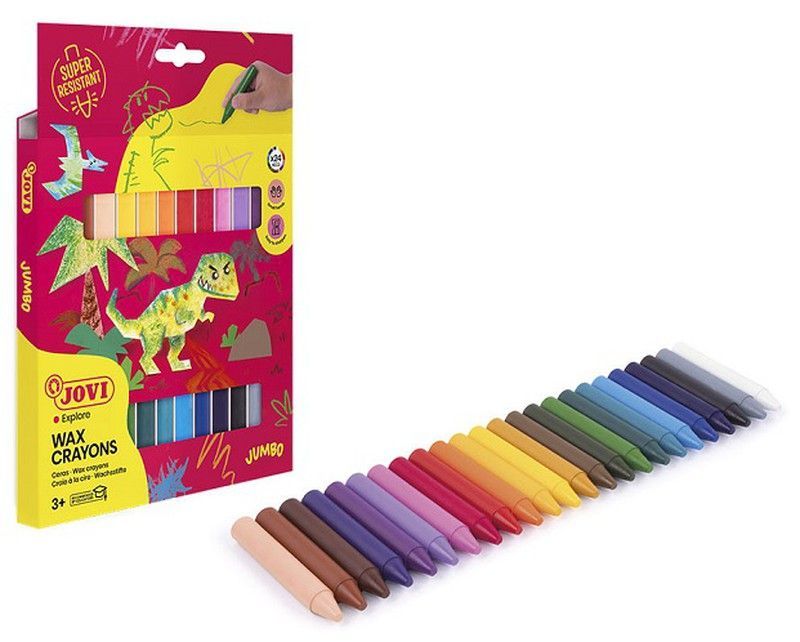 Ceras JUMBO estuche 24 colores