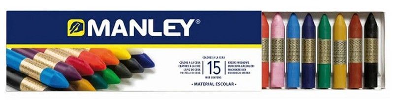 Ceras MANLEY caja 15 colores