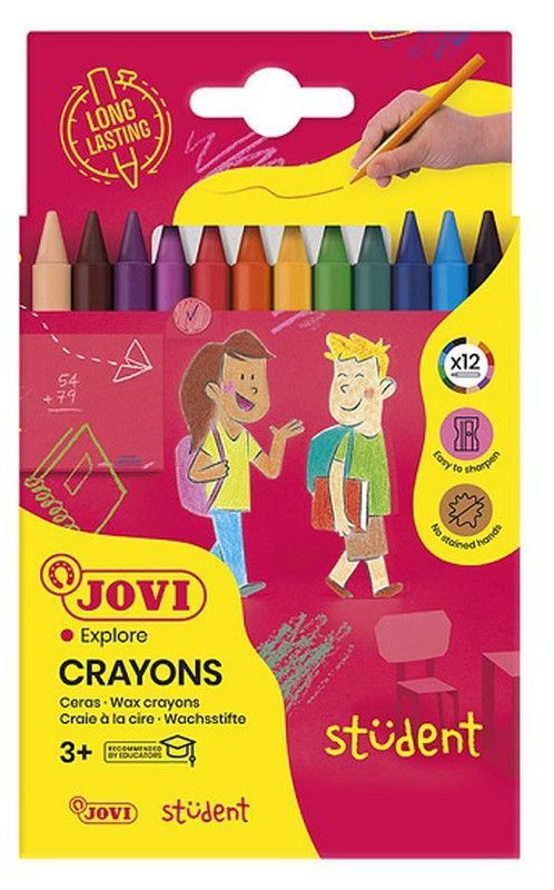 Ceras STUDENT estuche 12 colores surtidos