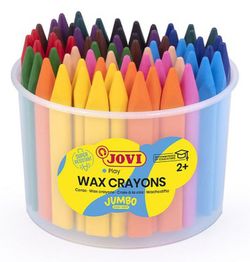 Ceras triangulares JUMBO EASY GRIP bote 72 colores