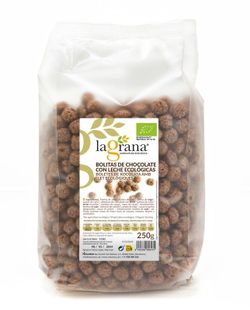 Cereales Bolitas Chocolate Leche Ecológico Bio 250Grs La Grana