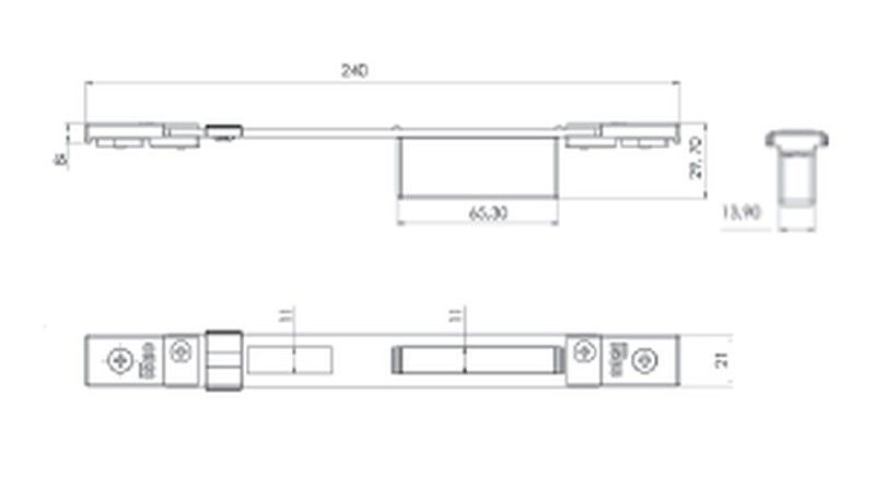 Cerradero Central N.Regulable para Performa 22X227 "38621".