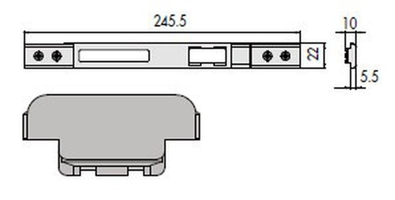 Cerradero Central Regulable Multitop Europeo/Pro