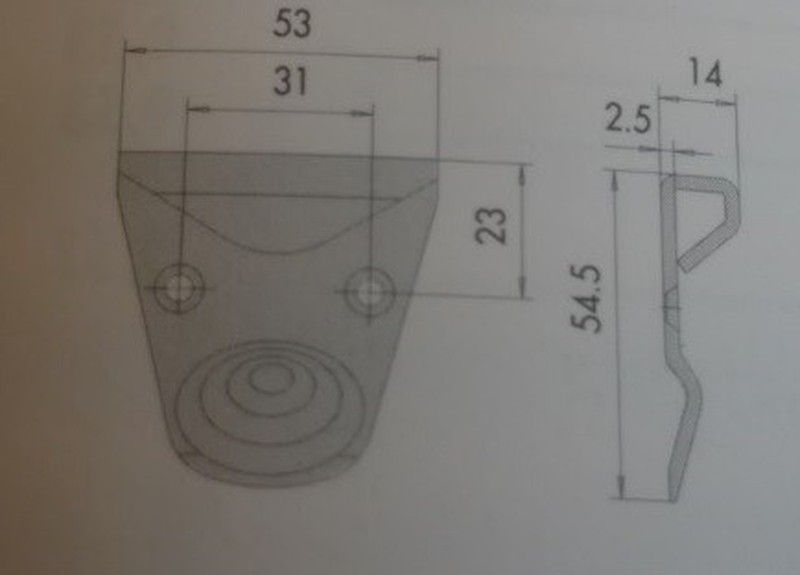 Cerradero de suelo P/antipánico - Negro.