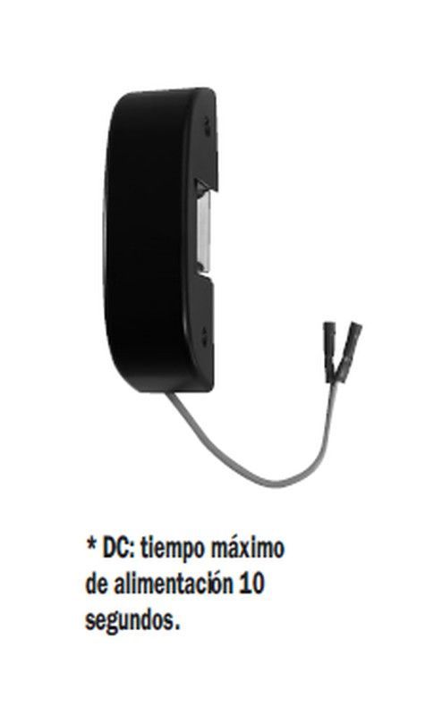 Cerradero electrico antip. Idea negro.