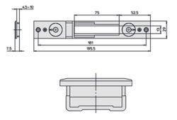Cerradero Superior/Inferior Multitop 162.5x8x30