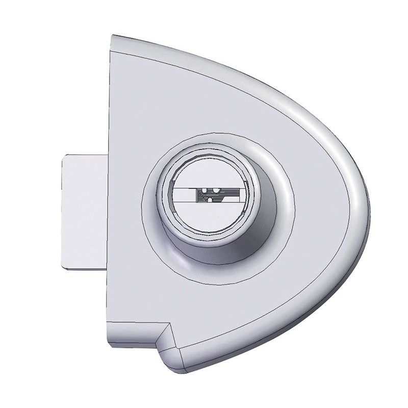 Cerradura mueble cristal AGA 359. Cerradura Puerta Cristal Hojas Cod.359