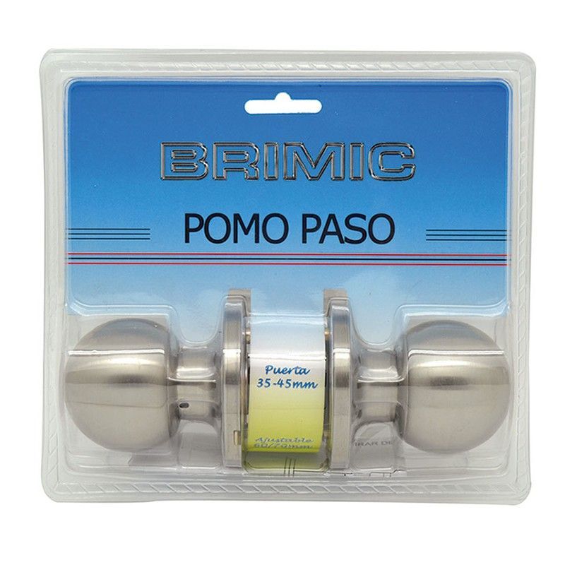 Cerradura pomos puerta paso MICEL Pomo Puerta Bola Paso Inoxidable
