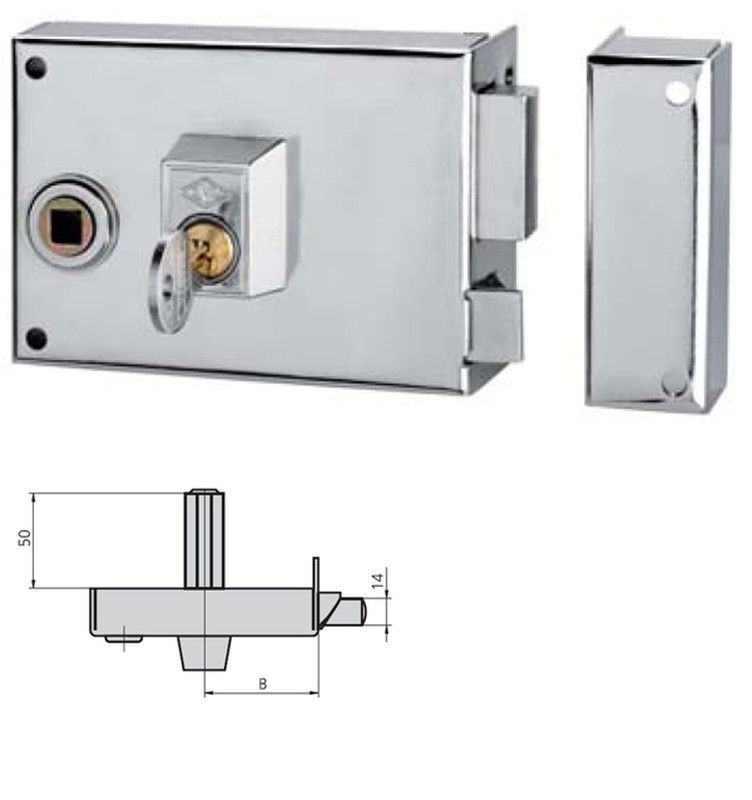 Cerradura Sobrep Izda Esmal 120 MM