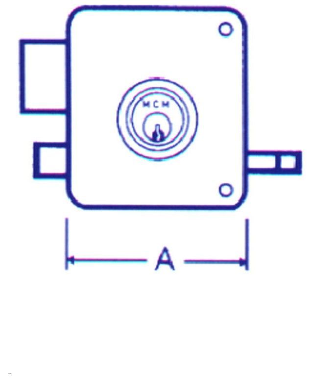 Cerradura Sobrep Pint Dcha 80 D